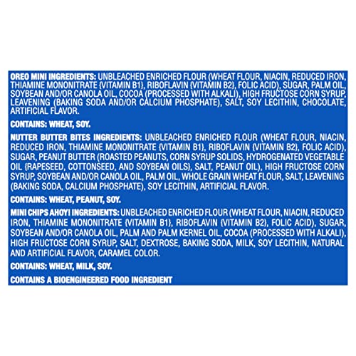 Nabisco Cookie Variety Pack Oreo Mini, Nutter Butter Bites, Chips Ahoy! Mini, 12 Snack Packs #TOP6