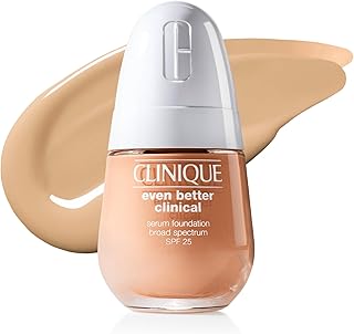 Clinique Even Better Clinical Serum Full Coverage Hydrating Foundation Broad Spectrum SPF 25 With Vitamin C, Salicylic Acid + Hyaluronic Acid For Oily Skin Types