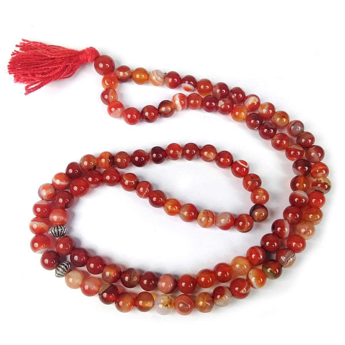 Reiki Crystal Products Natural Crystal Stone Red Botswana Agate Hakik Tasbeeh for Muslim Prayer 99 Beads-picture-22