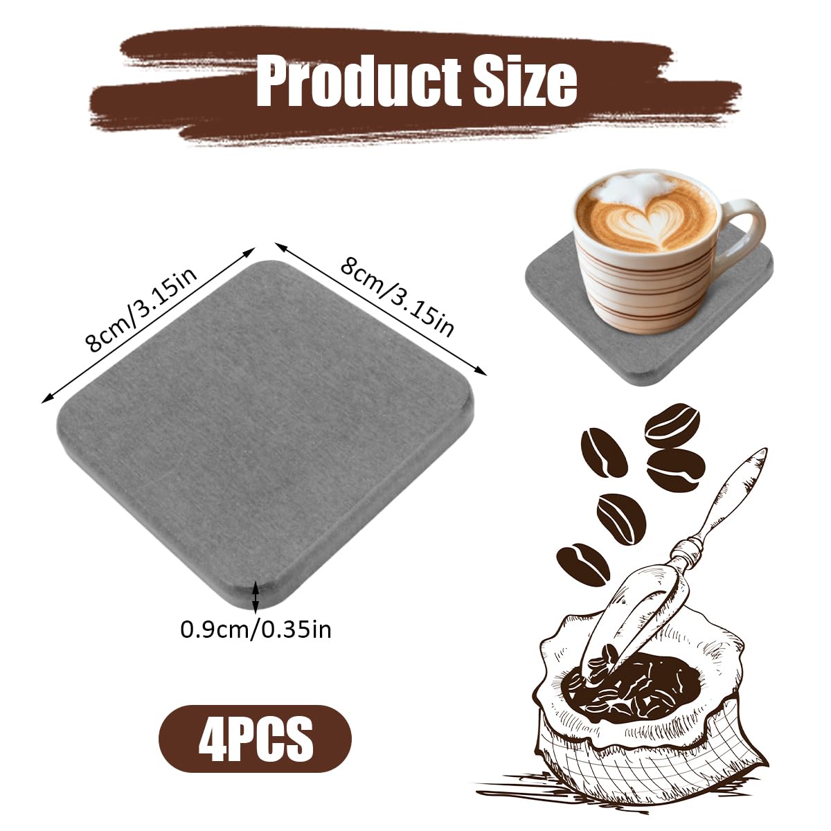 4 Pièces Plateau En Pierre Absorbant L'eau Pour Èvier,Dessous De Verre Absorbants En Terre De Diatomées,Gris Et Blanc Plateau Pierre Absorbante Evier,pour Comptoir Cuisine,Savon,CosméTiques Bouteilles