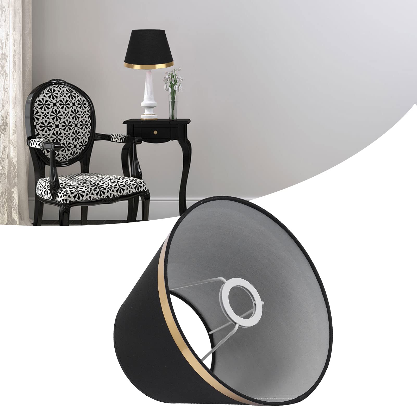 Abat-jour En Tissu - Style Européen - Moderne - Pour Lampe De Table Et Lampadaire E27 - Pour Chambre à Coucher, Salon, Dortoir, Bureau - Vert