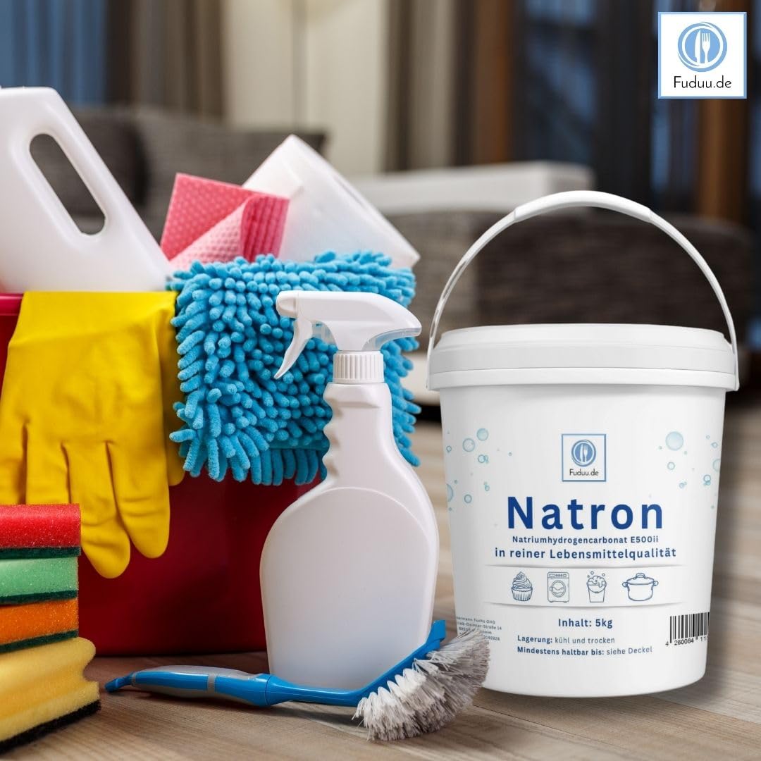 Natron polvo E500 bicarbonato de sodio NaHCO3 cubo 5 kg