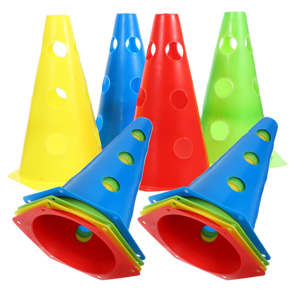 Conos de Fútbol para Entrenamiento, 12 Piezas Multicolor de PE