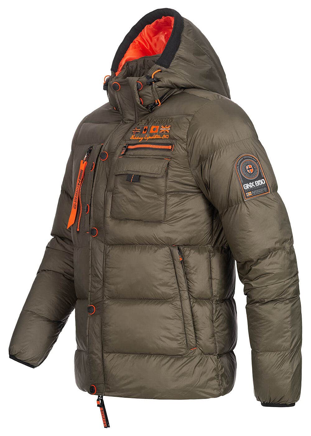 Geographical Norway Hombre Acolchado Chaqueta de Invierno Citernier Capucha