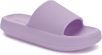 Joomra Pillow Slippers for Women and Men Non Slip Quick Drying Shower Slides Bathroom Sandals | Ultra Cushion | Thick Sole
