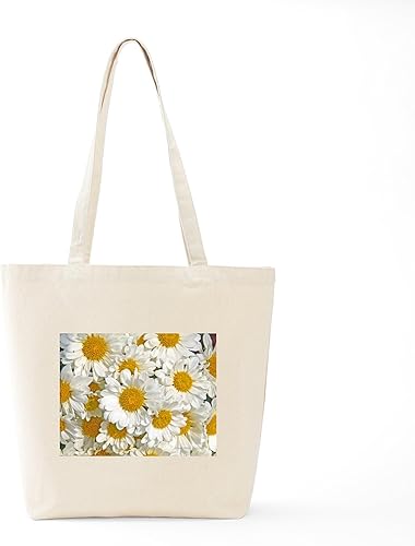 Vista 34 de CafePress Daisies - Bolsa de lona natural, estilo victoriano, vintage, reutilizable, bolsa de compras