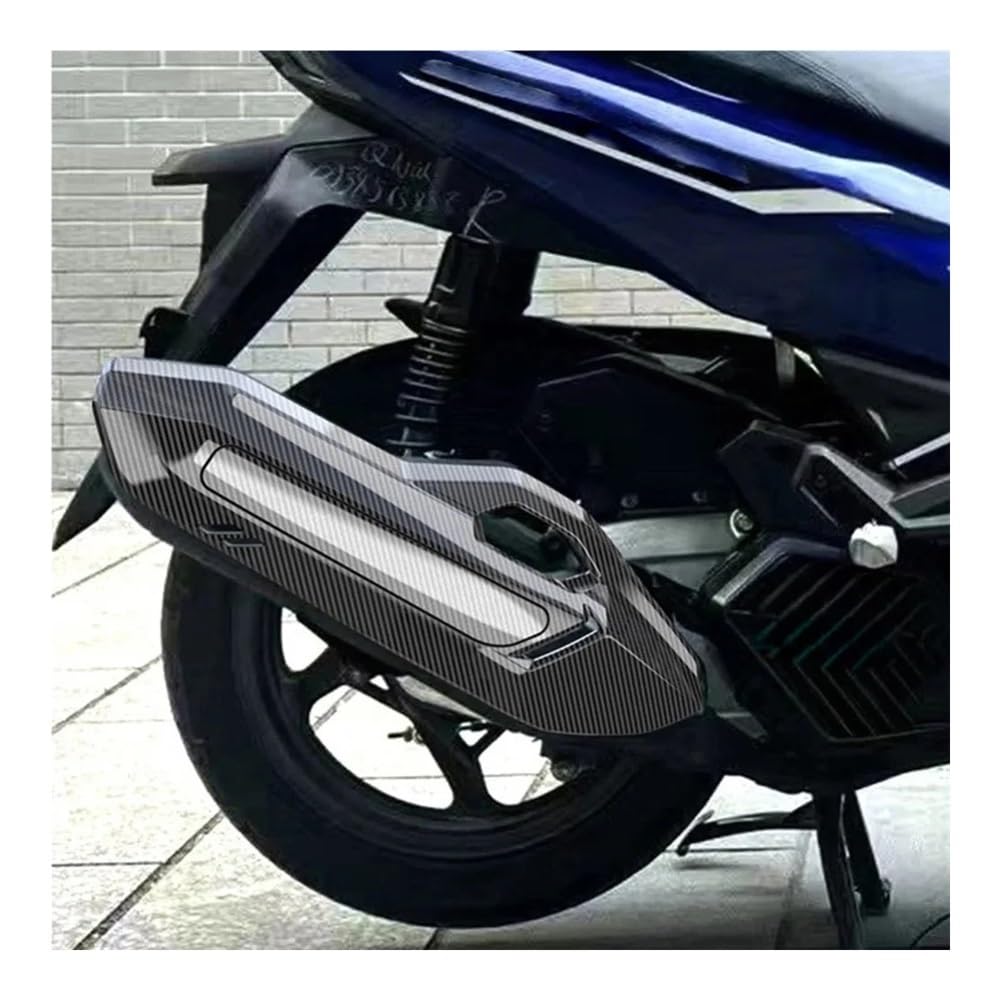 Cubierta Calor Silenciador Para Hoja Aire 125/150/160 | Cubierta De Escape Motocicleta A Prueba Calor Ensanchada, Protector Silenciador Ventilado, Protección Tubería Bicicleta Para