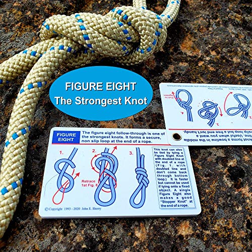 Knot Tying Kit | Pro-Knot Best Rope Knot Cards, two practice cords and a carabiner - Image 9