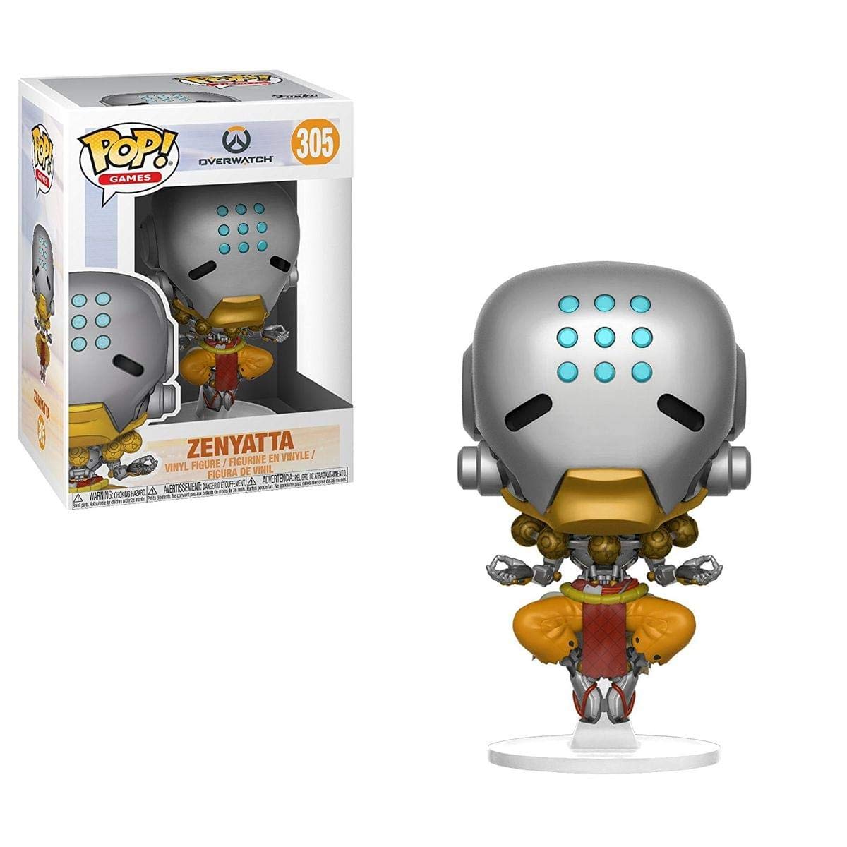 Amazon.com: Funko Pop Games: Overwatch-Zenyatta, Multicolor