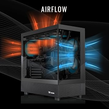 Thermaltake LCGS View 9897X-270 Gaming Desktop (AMD RyzenTM 7 9800X3D, 32GB 6400MT/s DDR5 RGB Memory, AMD RadeonTM RX 9070 XT, 2TB NVMe M.2, WiFi, Windows 11) V27B-B850-97X-LCS