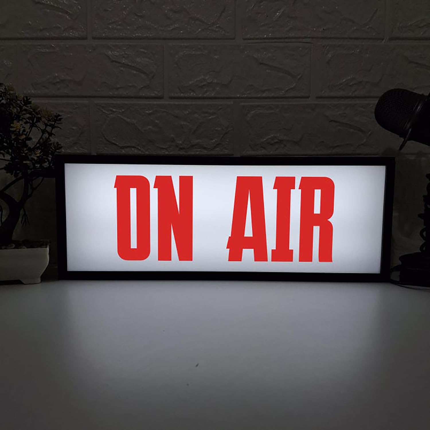 On Air RGB LED Neon Lightbox with Remote Control Wall Mountable Pulsing Studio Warning Sign Illuminated Lights Sign for Cinema Libraries Cafes Home Company Desk Wall Decor USB Powered