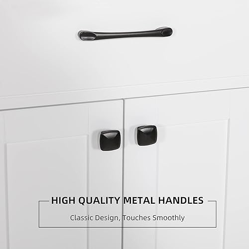 Miniatura 6 de eclife Gabinete de tocador de baño de 36 pulgadas con combo de fregadero empotrado moderno gabinete de MDF con grifo de metal 2 puertas y 3 cajones