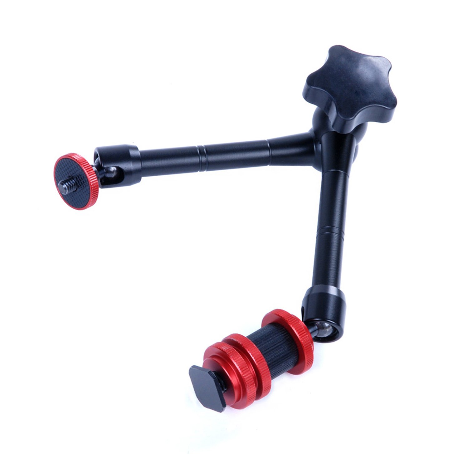 Movo Photo MR11 Professional Grade Articulating "Magic Arm" with Interchangable Screw/Shoe Attachments and 360° Ball Joints - 11-Inch