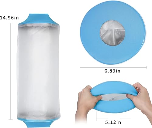 Miniatura 4 de SUPERNIGHT Cubierta impermeable para rodilla para ducha, cubiertas de línea PICC para adultos de rodilla, protector de molde reutilizable