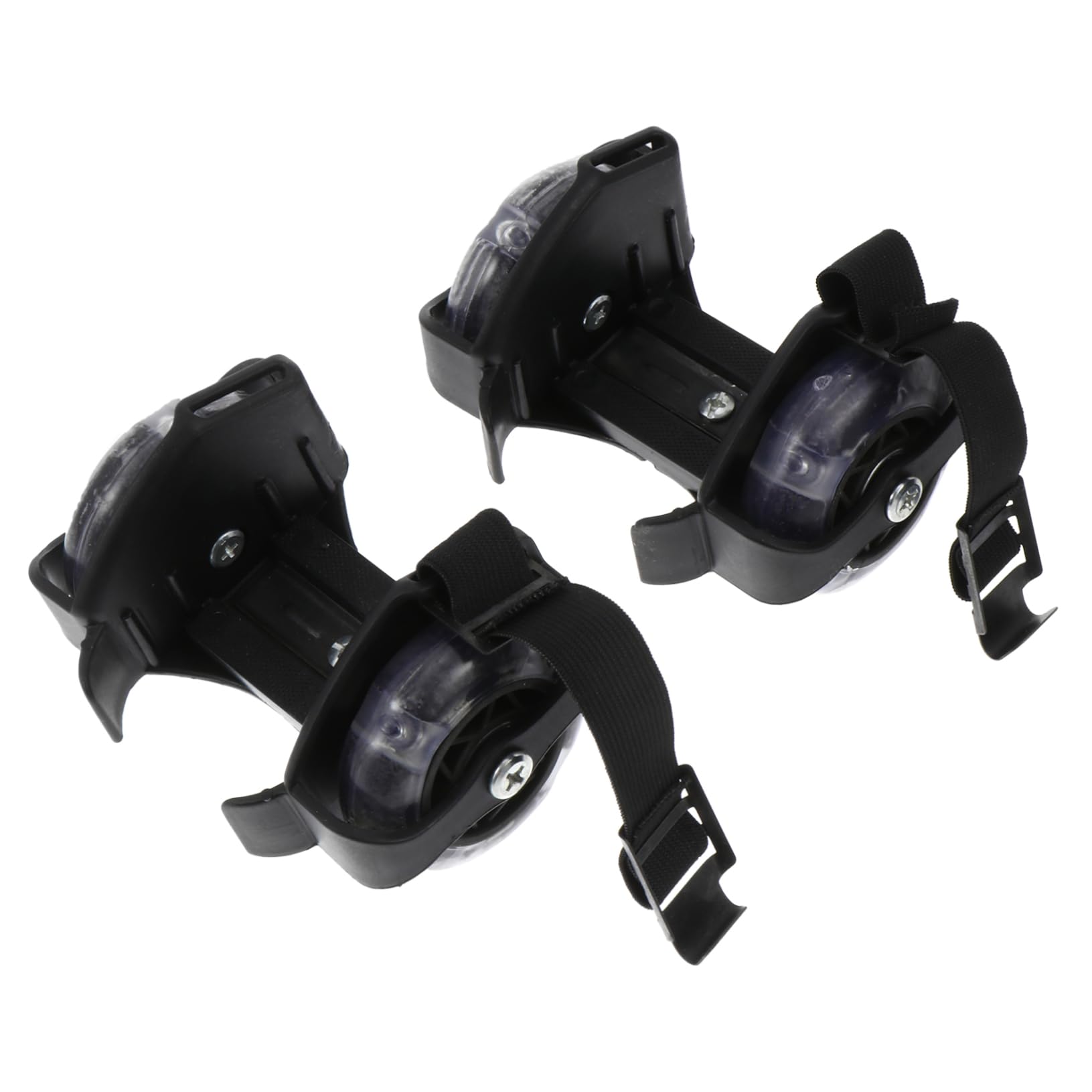 Gogogmee Adjustable Skating Shoes 1 Pair of Heel Rollers Cool Flashing Wheels for Beginners