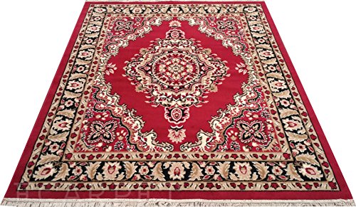 Image of Quality Carpets for Hall and Living Room Velvet Touch with Fantastic Quality 245x335 CM(8x11 FEET) RED Color