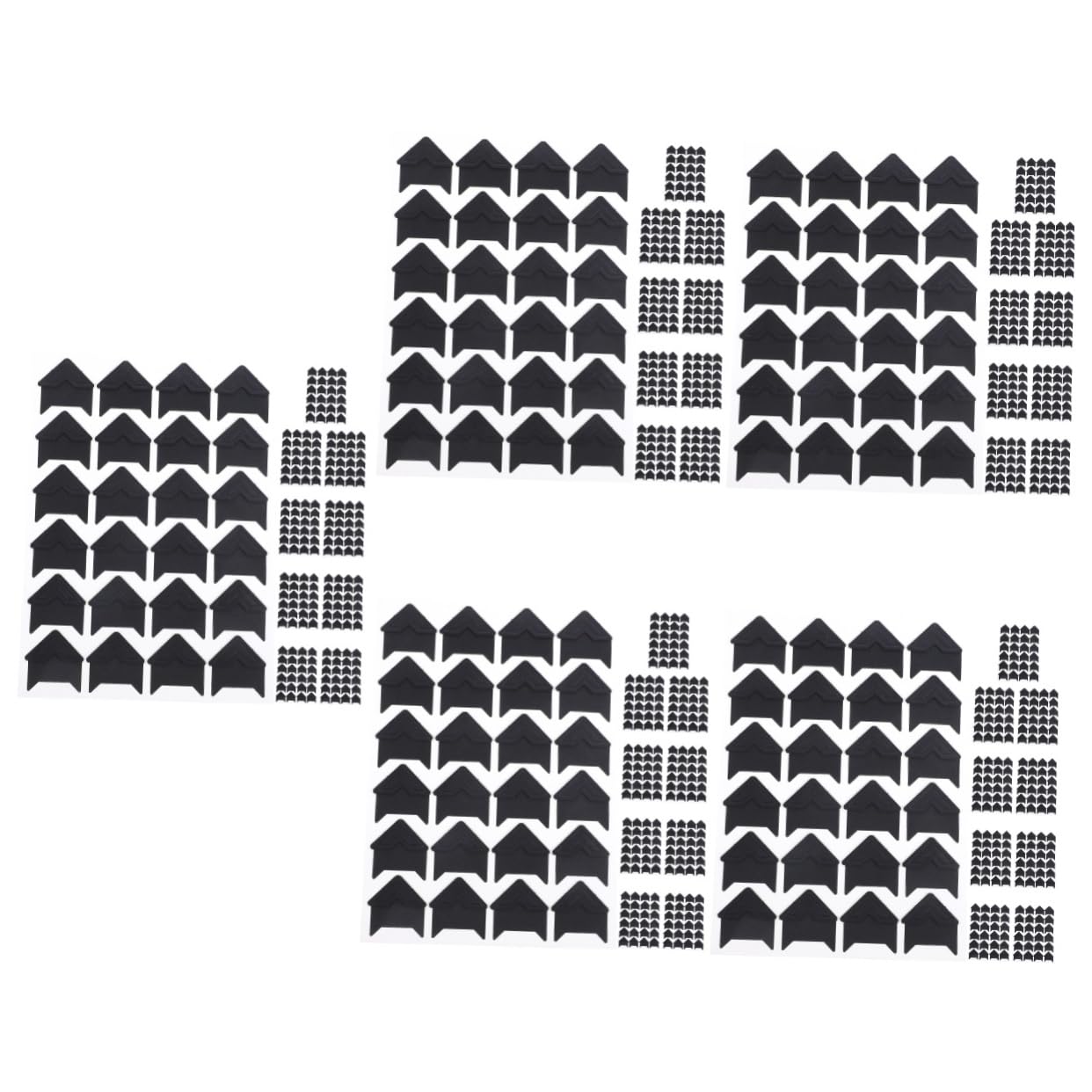 NUOBESTY 50fogli Angoli Autoadesivi per Album Fotografici Decorazioni per Scrapbooking e Progetti Fai Te Angoli per Conservare Le tue Foto Sicurezza