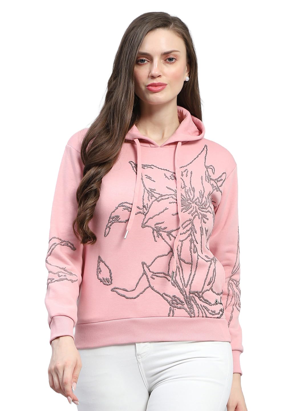 monte carlo Women Regular Fit Full Sleeve Hood Sweatshirt | Warm Pullover for Ladies | Soft Comfortable Casual Winter Wear for Women's (Pack of 1)-picture-39