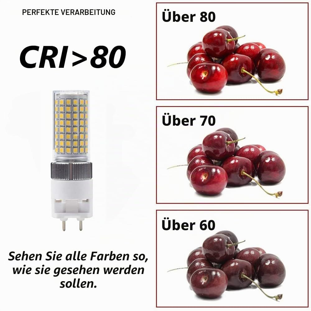 G12 LED-Glühbirne 16W, Bi-Pin Corn Bulb (Äquivalent 150W Halogenlicht), 3000K 1600 Lumen Mais Licht, Deckenleuchte Flutlicht für Haus Straße Garage Landschaft Lagerhaus, 4er-Pack (Warmweiss)
