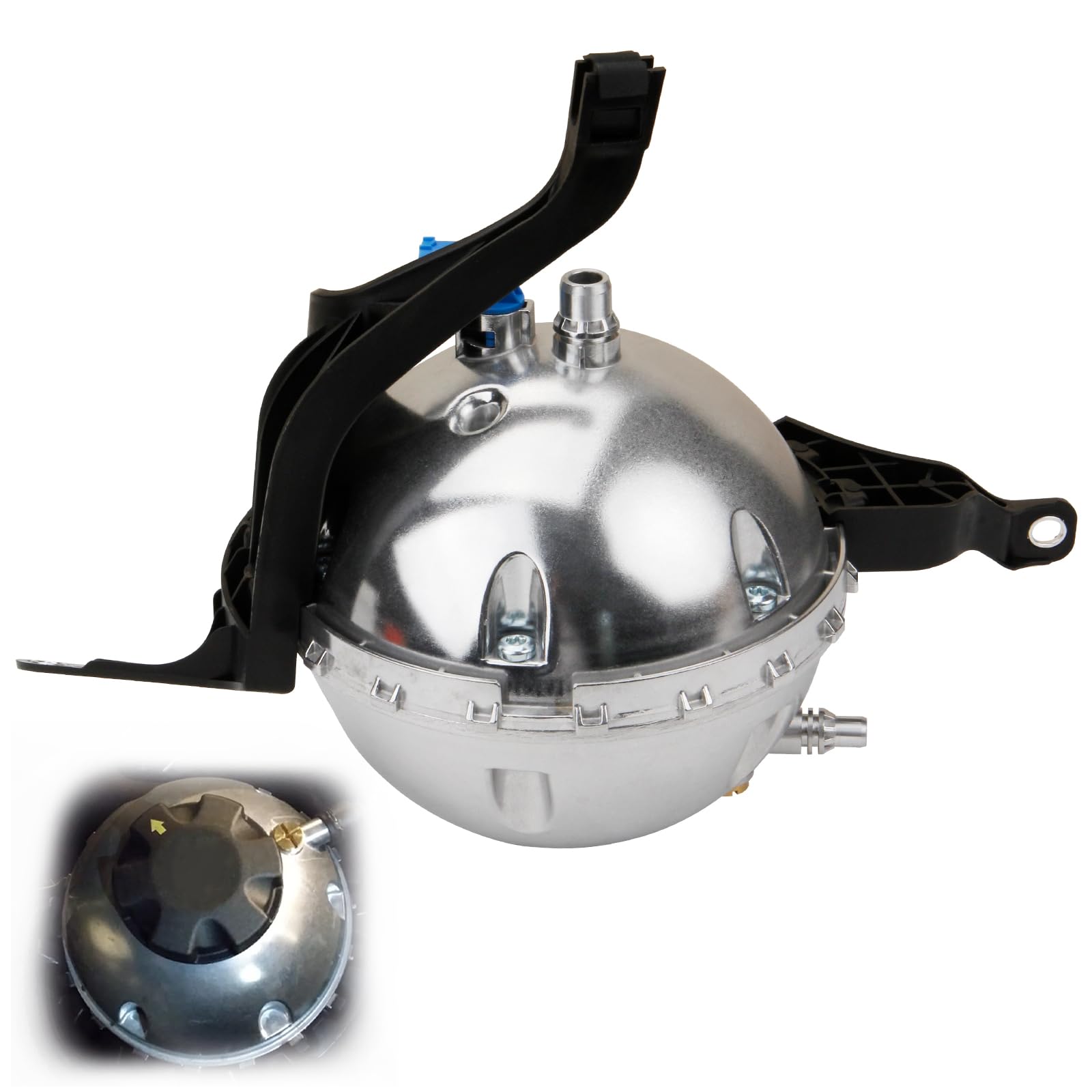 MITZONE Engine Coolant Overflow Recovery Reservoir Tank, Aluminum Radiator Tank Compatible with 2012-2016 BMW 5281/ 528ixDrive 2.0L L4 Turbo