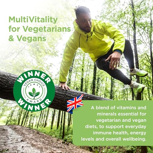 Healthspan Multivitamin for Vegetarians & Vegans, 120 Tablets | Winner Vegan Choice Awards | Promotes Immune Health & Energy Levels | Supports Bones, Teeth & Muscles | with Calcium, Iron & Zinc - Image 5