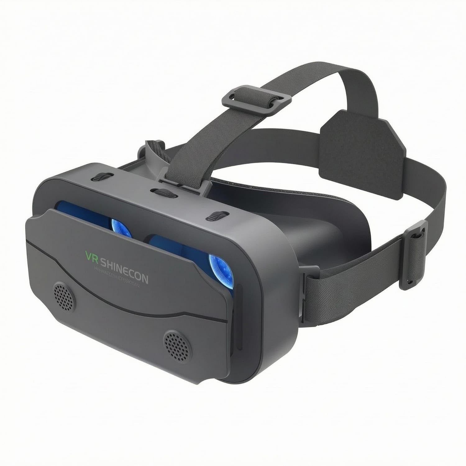 Adjustable Strap Mobile Device Vr Headset Padded Interior Mobile Phone Vr Viewer Ventilated Computer Accessory ABS Shell for Simulated Reality Viewing, Vrshinecon G13 3D Vr-image-44