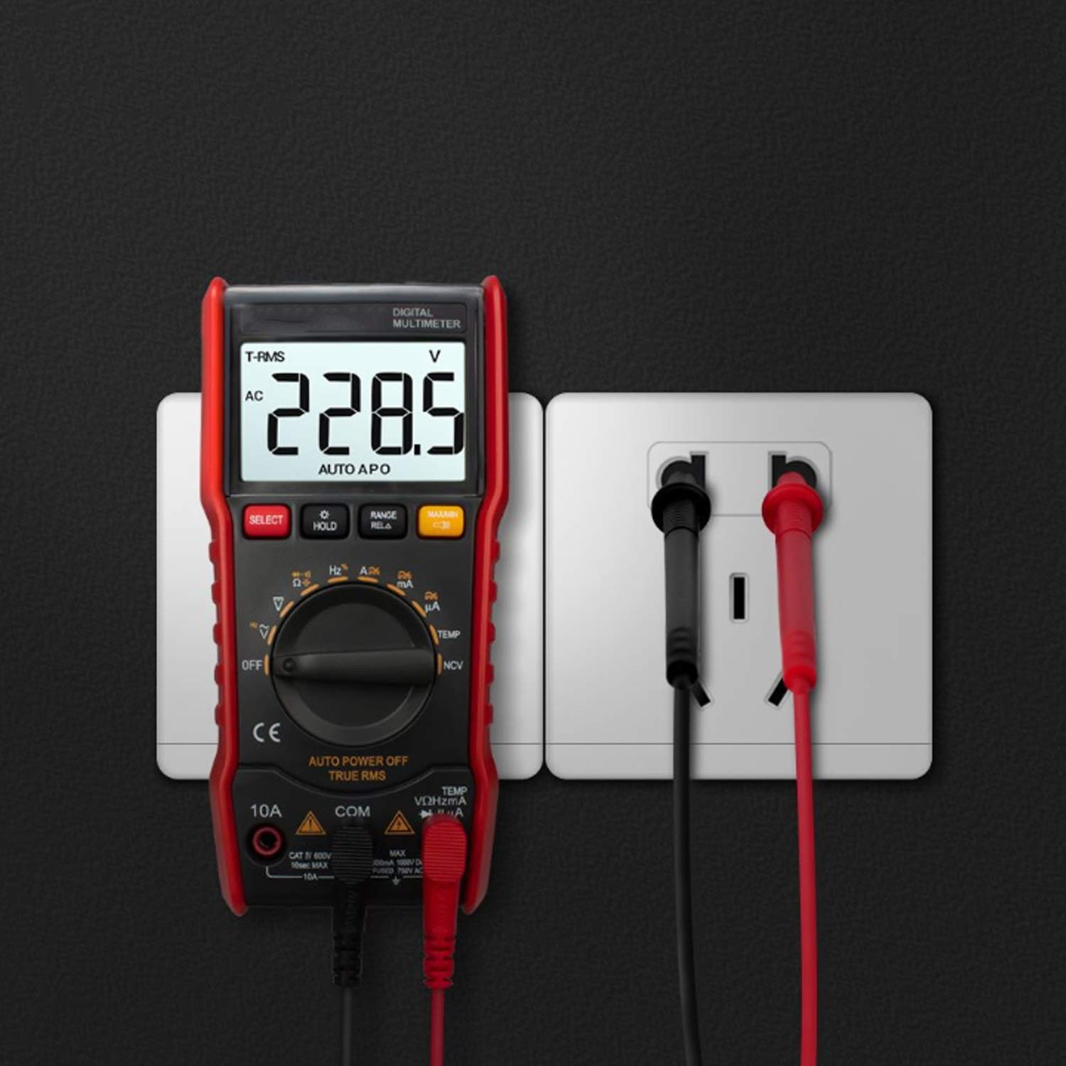 Multímetro AN-M20 portátil inteligente multímetro digital auto rango Medidor de AC/DC Voltaje Reparación LCD Multímetros Tester Para herramientas domésticas, automotriz.