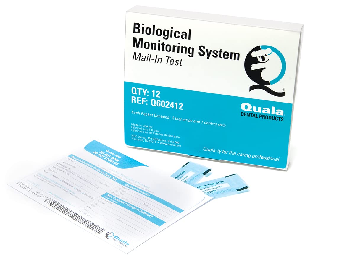 Quala Q602412 Biological Monitoring Mail-In Test Strips 12/Pk