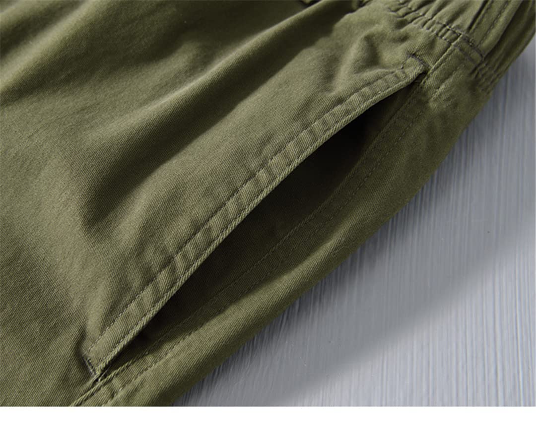 Disimlarl Primavera ed estate uomo cravatta pantaloni abbigliamento da lavoro cotone all-match casual multi-tasca pantaloni