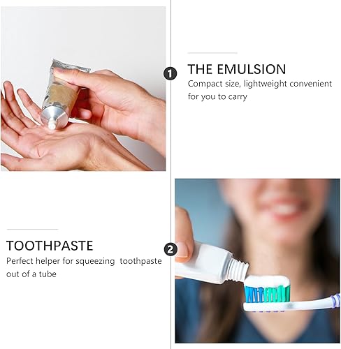 Miniatura 8 de 4 piezas de tubos exprimidor dispensador de rodillos clips para baño tubo exprimidor de rodillos de tubo exprimidor de rodillo exprimidor de rodillos