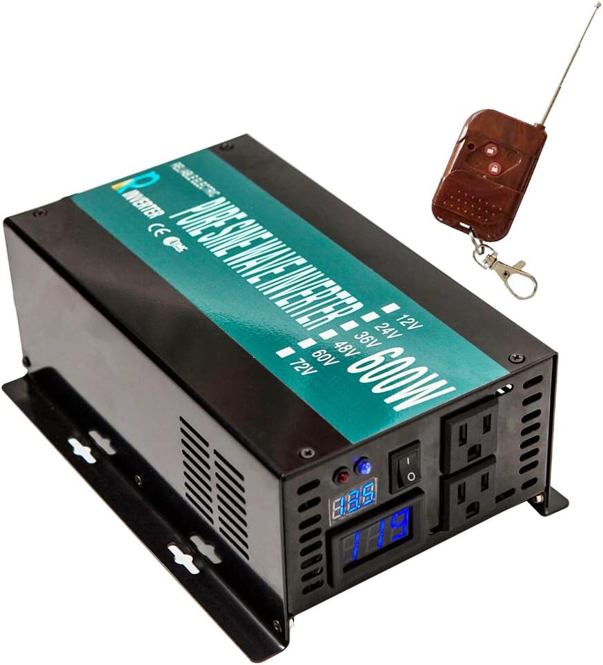 WZRELB 600 watt Pure Sine Inverter with Remote