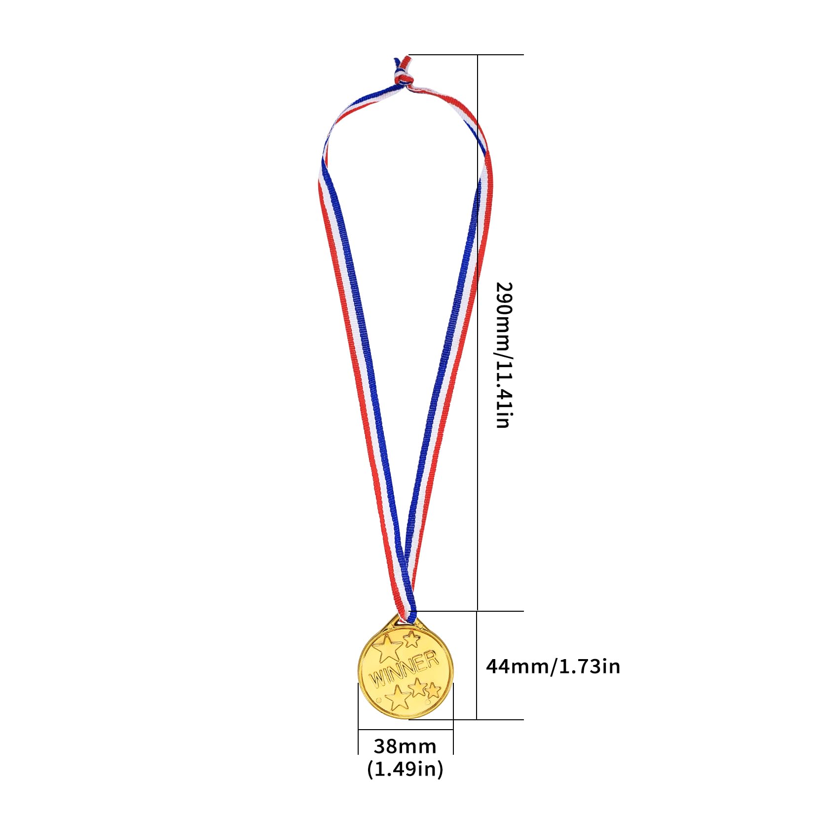 SZSIQI 30 PiezasMedallas Niños, Medallas Premios para Niños, Medallas de Ganador de Oro de Plástico Dorado para Cumpleaños, Regalo de Fiesta de Festival, Día del Deporte — view 2