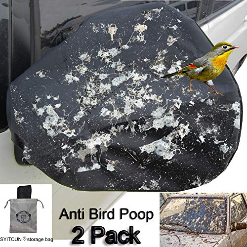2Pack Huge Auto Side 16x15 inch Mirror Protect Cover Snow and Ice Mirror
