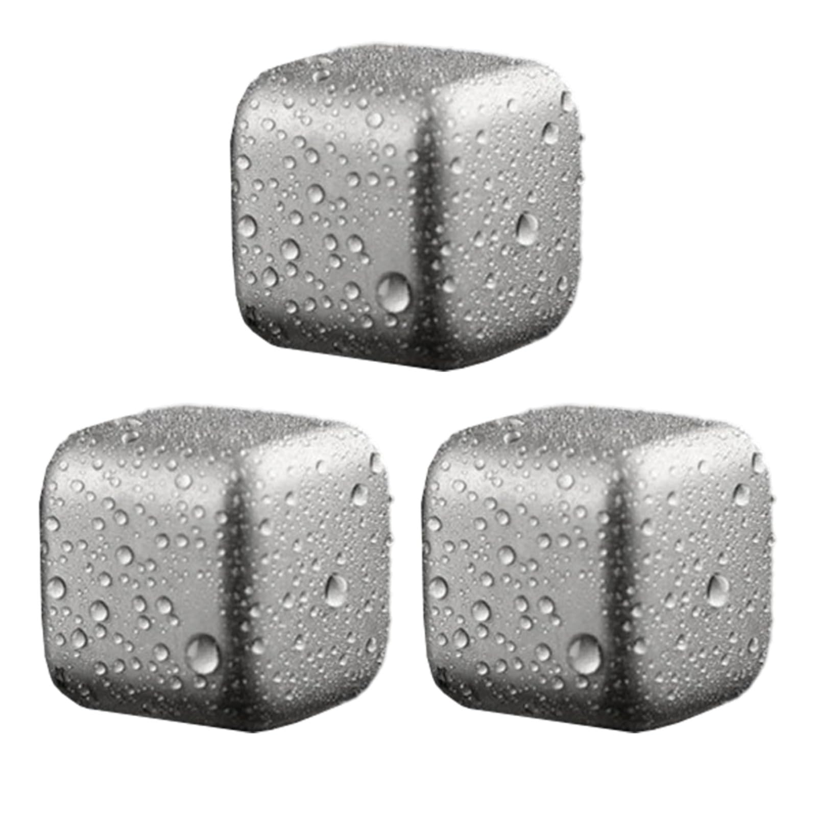 carotoe Practical Ice Rock for Beverage Fast Temperature Control Whiskeys Stone Metal Cooling Cubes for Cocktails Practical Cooling Cubes