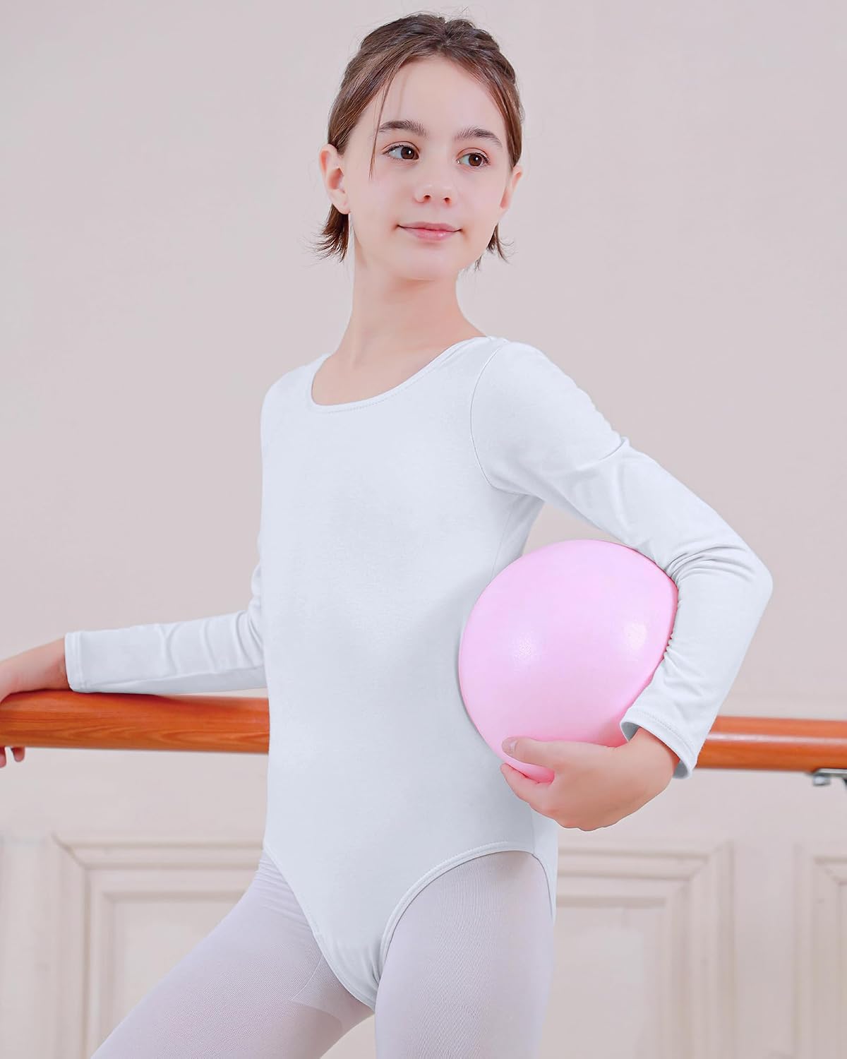 BAOHULU Ballet Leotards for Girls Long Sleeve Classic Gymnastics Dance Outfit Kids Ballerina Costume 2-12 Years