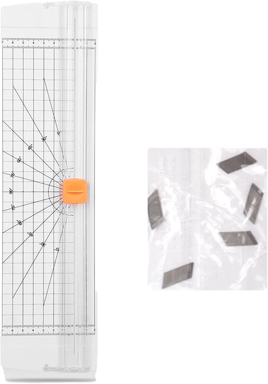 Paper Cutter Small 14 Inch, A4 White Paper Trimmer with Automatic