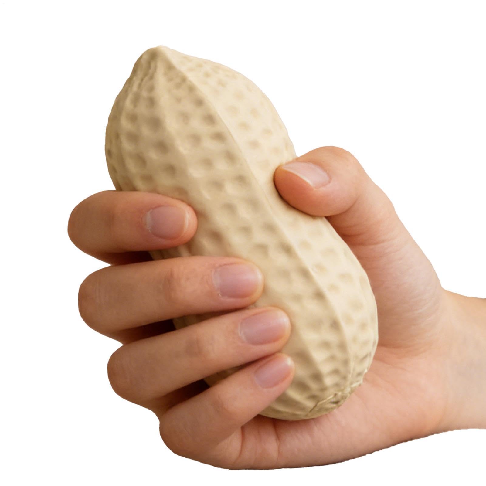 Fidget Toy - realistyczna gniotka z orzeszków ziemnych, uroczy ziemny przedmiot do zabawy sensorycznej o miękkiej, elastycznej fakturze, funkcja komfortowego nacisku dłoni o powolnym odbijaniu, idealn