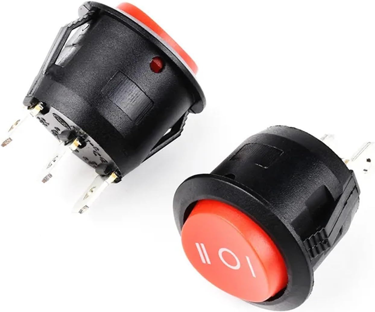 1PCS/5PCS KCD1 20MM Round Rocker Switch 3Pin ON-Off-ON Power Switch 6A/250VAC 10A/125VAC SPST Car Button Switch(1PCS)
