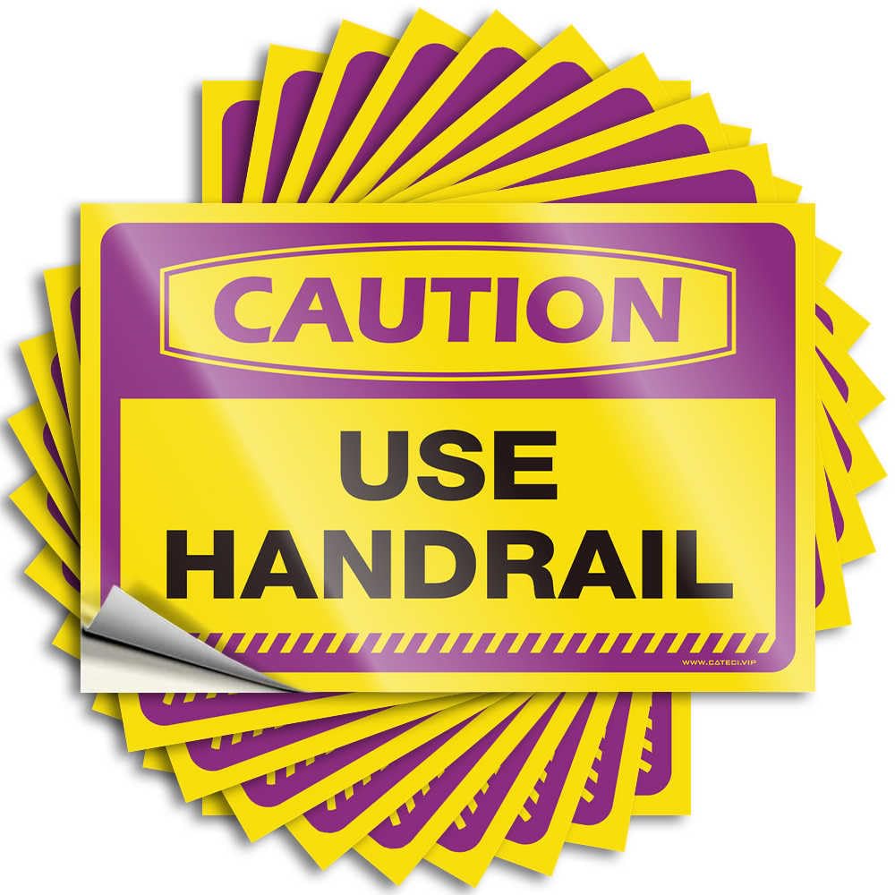 Coffee Tattoos Garage | Caution Use Handrail Tiny Dry Sticker Pack(12X18CM)