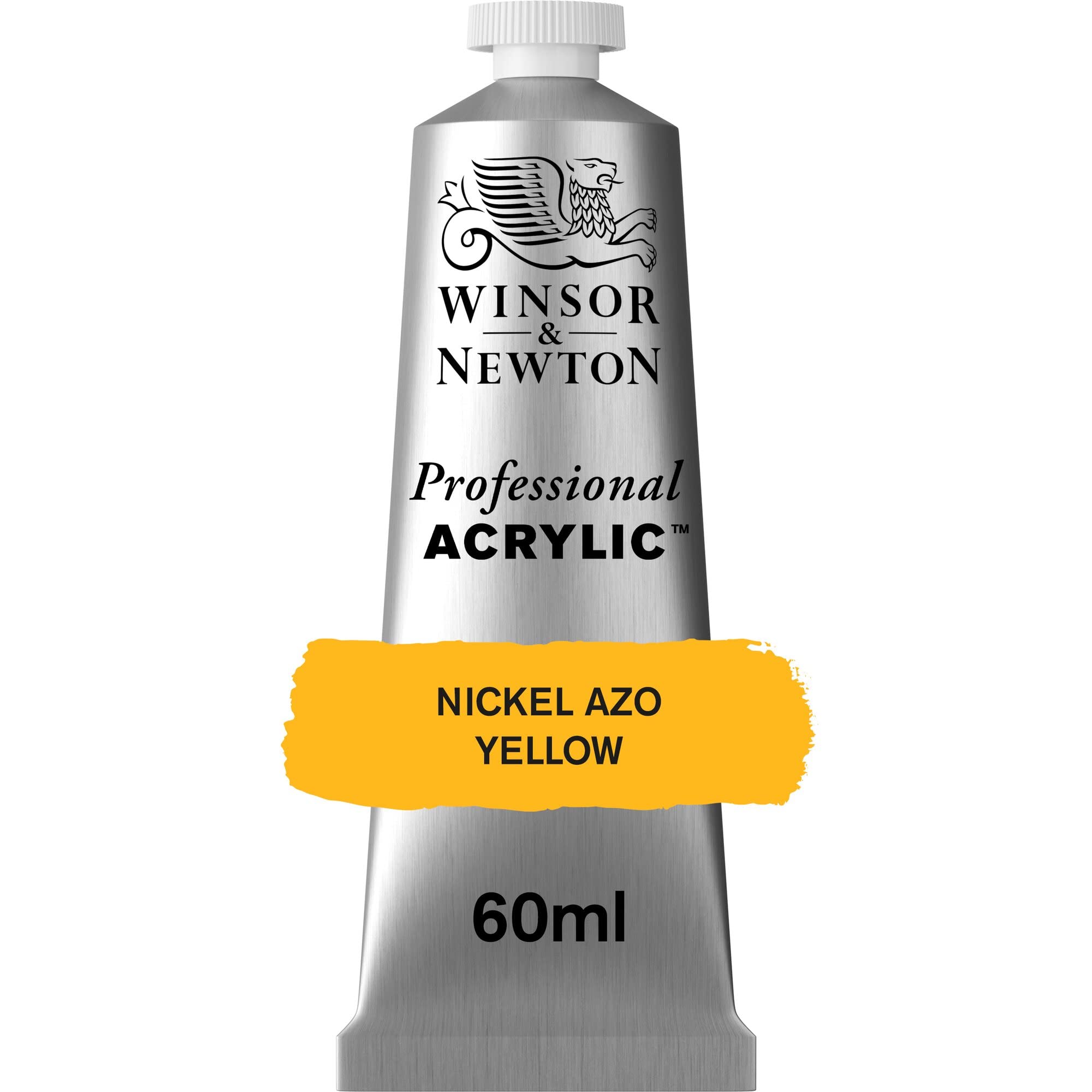 Winsor & Newton Professional Acrylic Paint, Nickel Yellow Azo, 60 ml Tube