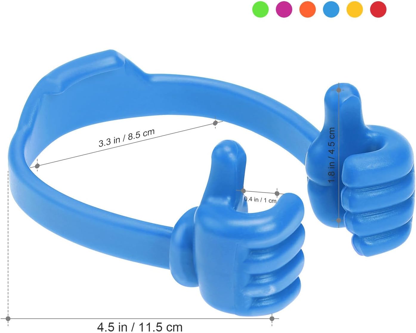 SECFOU 6 Pcs Creative Thumb Gesture Phone Holder Stand for Desk Table image 2