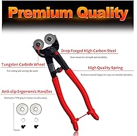 Vista 2 de SPEEDWOX 17PCS Mosaic Tools for Crafts Heavy Duty Mosaic Wheeled Glass Nipper with Replacement Cutting Wheel Scrapers Tweezers Double-ended Hook