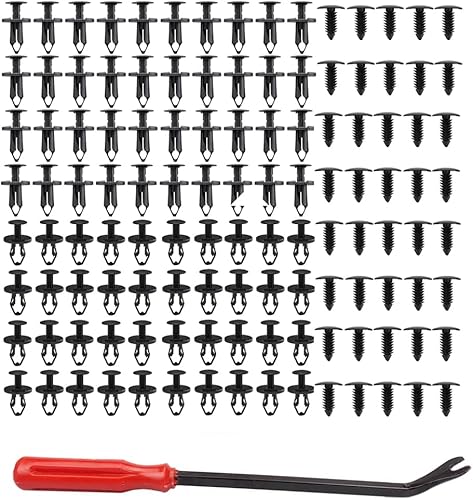 Osilly 120 piezas 3 en 1 GM A20991 Fender Liner Clips 11589292 Remache de fijación de parachoques 21030249 Panel de moldura de puerta