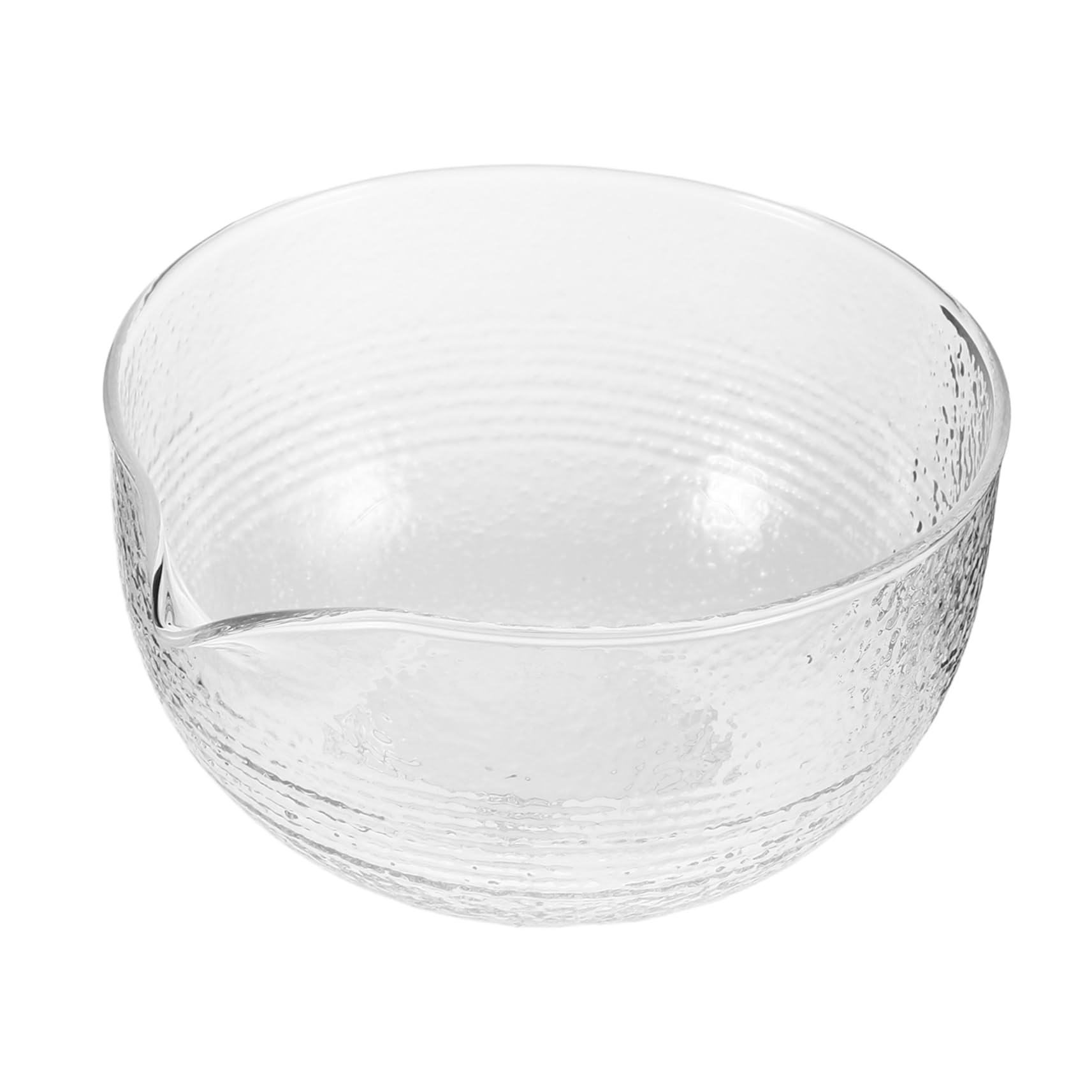 PRETYZOOM Japanese Matcha Bowl with Pouring Spout Transparent Chawan for Traditional Tea Ceremony Lightweight and Portable Matcha Accessories for Tea Enthusiasts for Travel