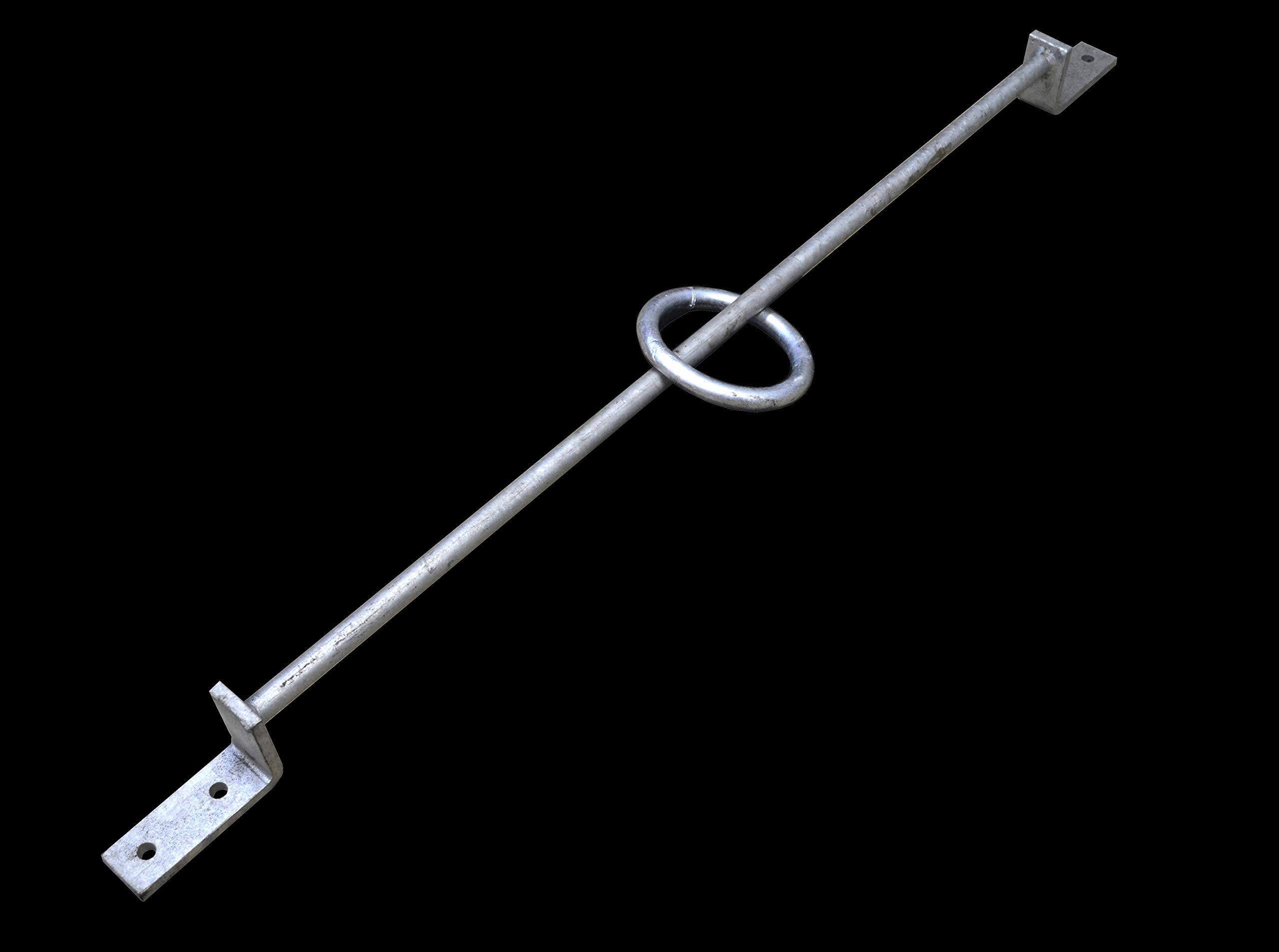 Dock Hardware Galvanized 4' Tide Guide & Ring Set DH TGS