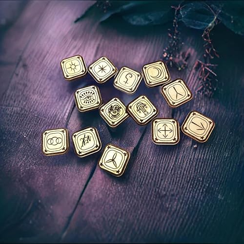 Miniatura 2 de Las brujas runas, Wicca de madera pagana runa de bolsillo adivinación conjunto de madera maciza de álamo, hecho en los Estados Unidos, juego de