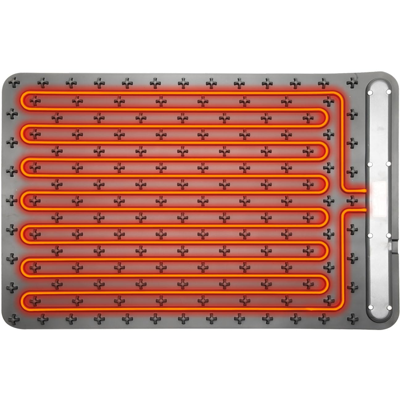 2er-Set Professionelle Silikon-Warmhalteplatte (250W): Elektrische Heizmatte (61x40cm) rollbar, 55-100°C einstellbar, Flexibles Warmhalten von Speisen