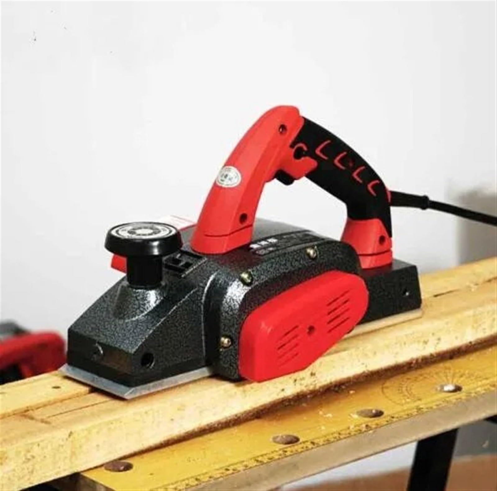 Elektryczna strugarka do obróbki drewna Wielofunkcyjna przenośna DIY prac stolarskich Ręczna/stołowa 2 w 1 maszyna strugania, Smooth-Cut Pro