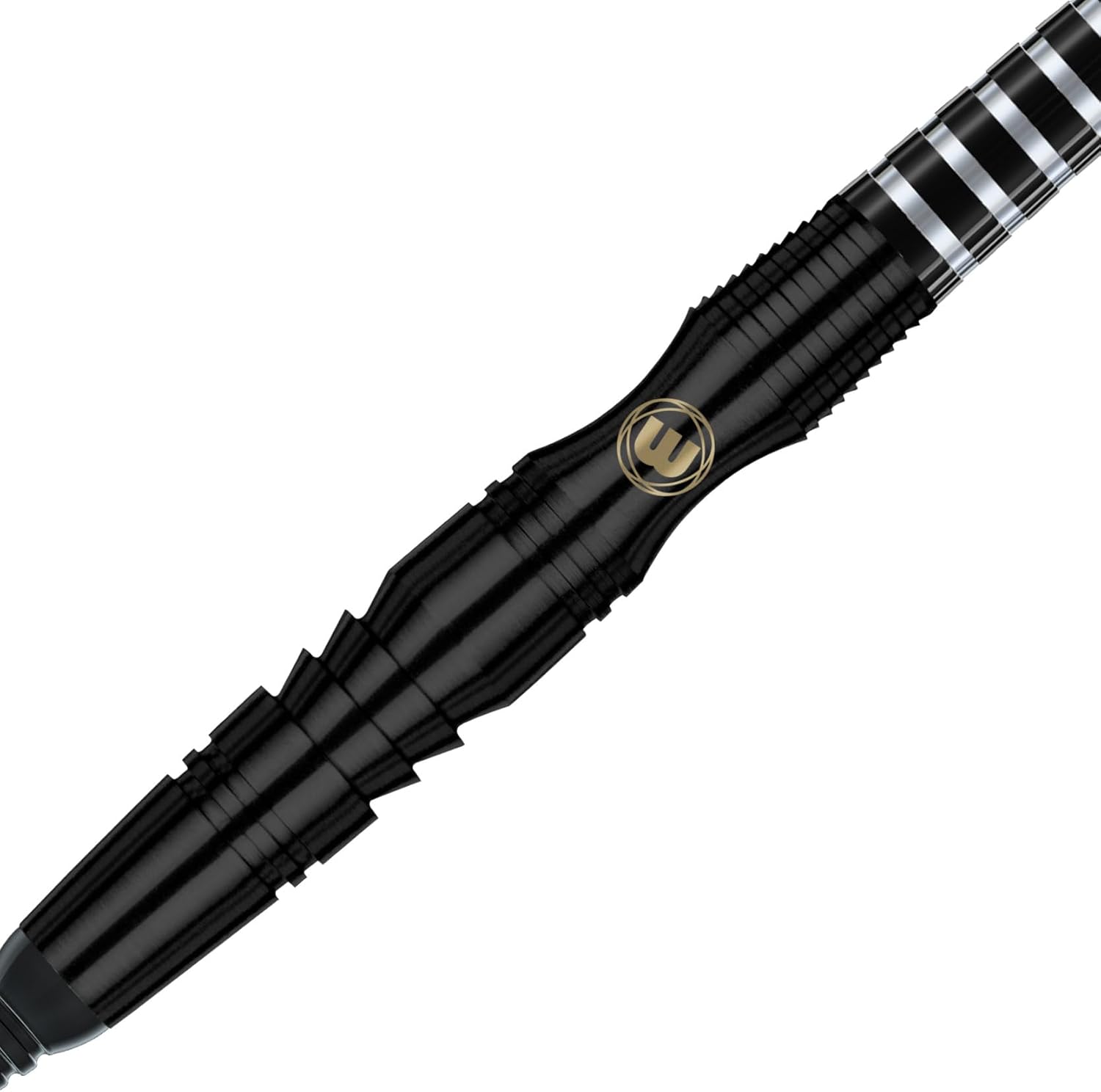 Winmau Sniper Black Professional Tungsten Darts Set with Flights and Stems (Shafts)