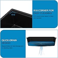 Vista 87 de 18 Granite Composite Bar Sink - Donsdey 18”×16” Undermount Granite Kitchen Sink Black Quartz Classic Composite Under Counter Single Bowl Bar Prep RV